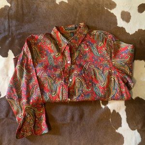 Ralph Lauren Paisley Button Down